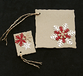 Nordic Tags - set of 2 - Handcrafted Christmas Gift Tags - dr18-0067